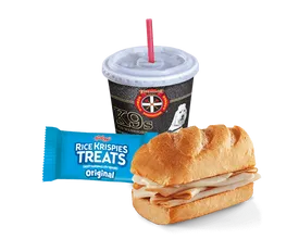 Firehouse Hot Turkey & Provolone Sub: A Lean and Flavorful Delight 1 Combo Hot Turkey