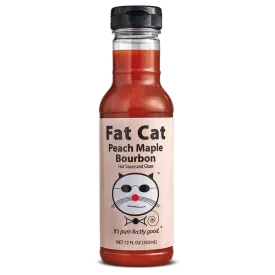 Firehouse Fat Cat Peach Maple Bourbon Hot Sauce 1 Fat Cat Peach Maple Bourbon Hot Sauce and Glaze 2