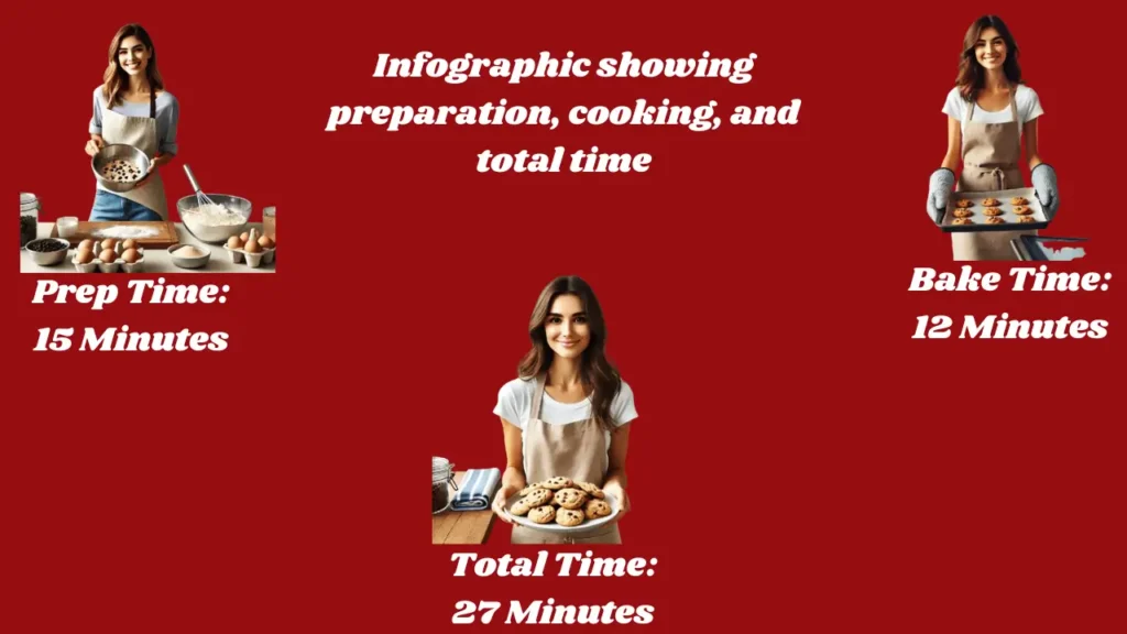 Firehouse Subs Chocolate Chip Cookie 2 Infographic showing preparation cooking and total time of cookie