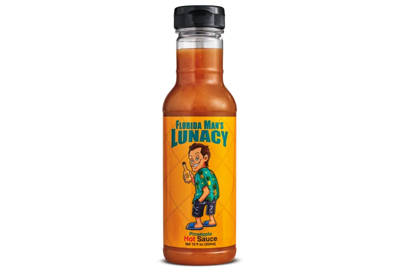 Florida Man's Lunacy Pineapple Hot Sauce 1 Lunacy Pineapple Hot Sauce